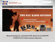 Tablet Screenshot of maxtop.com
